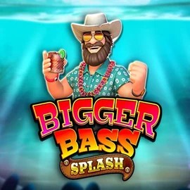 Bigger Bass Splash logo by Pragmatic Play at Cazeus Casino