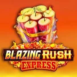 Blazing Rush Express slot logo by AreaVegas at Cazeus Casino