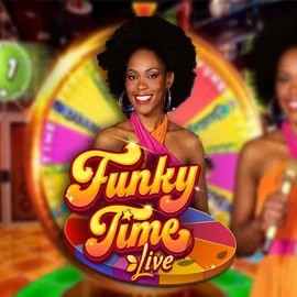 Live Casino logo of Funky Time from Evolution at Cazeus Casino