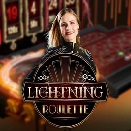 Lightning Roulette logo by Evolution Cazeus Casino