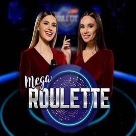 Mega Roulette online game logo by Pragmatic Play on cazeus-casino.eu.com