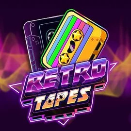 Retro Tapes slot logo by Push Gaming at Cazeus Casino