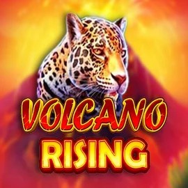 Volcano Rising slot logo by RubyPlay at Cazeus Casino